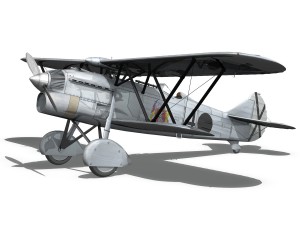 fiat cr32 - italy air force - gruppo baleari 3Dモデル