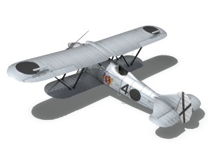 fiat cr32 - italy air force - gruppo baleari 3Dモデル