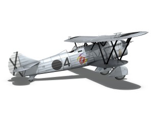 fiat cr32 - italy air force - gruppo baleari 3Dモデル