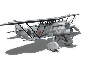 fiat cr32 - italy air force - gruppo baleari 3Dモデル