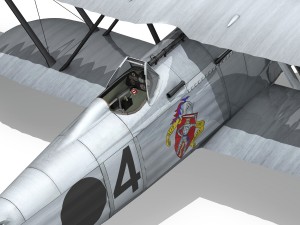 fiat cr32 - italy air force - gruppo baleari 3Dモデル