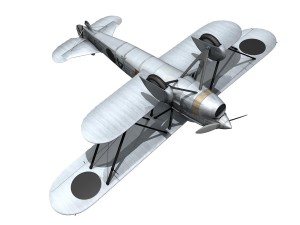 fiat cr32 - italy air force - gruppo baleari 3Dモデル