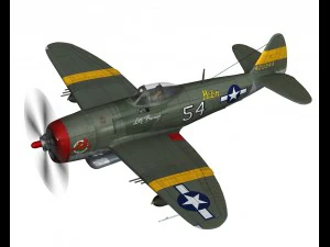 republic p-47d thunderbolt little bunny 3D Model