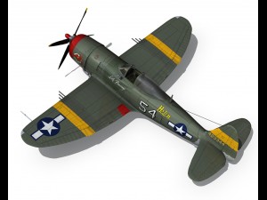 republic p-47d thunderbolt little bunny Modelo 3D