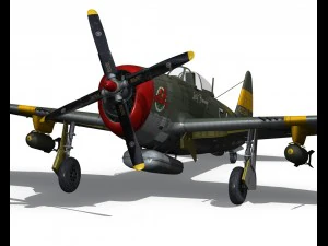 republic p-47d thunderbolt little bunny 3D Model