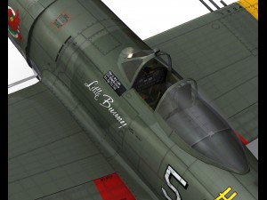 republic p-47d thunderbolt little bunny Modelo 3D