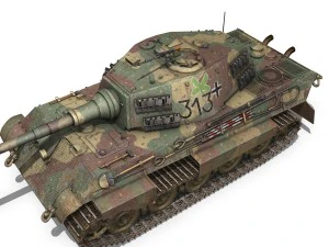 panzerkampfwagen vi - ausf b - tiger ii - 313 3D Model