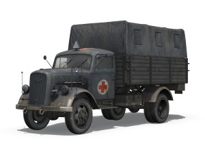 opel blitz - ambulance - sanabt30 3D Модель