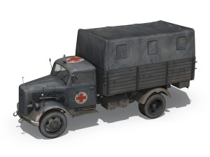 opel blitz - ambulance - sanabt30 3D Модель