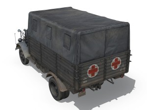 opel blitz - ambulance - sanabt30 3D Модель