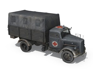 opel blitz - ambulance - sanabt30 3D Модель