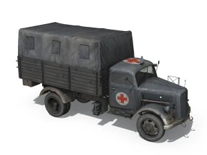 opel blitz - ambulance - sanabt30 3D Model