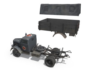 opel blitz - ambulance - sanabt30 3D Модель
