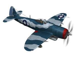 republic p-47 thunderbolt - ole miss lib Modello 3D