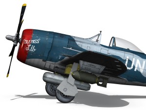 republic p-47 thunderbolt - ole miss lib Modello 3D