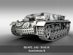 stug iii - ausf b 3D Model