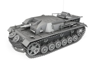 stug iii - ausf b 3D Model