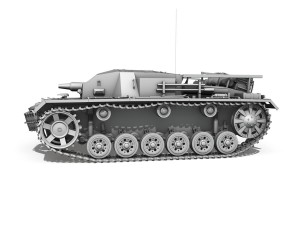 stug iii - ausf b 3D Model