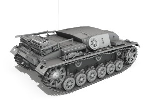 stug iii - ausf b 3D Model