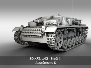 stug iii - ausf d 3D Model