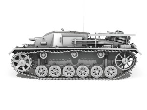 stug iii - ausf d 3D Модель