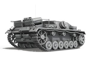 stug iii - ausf d 3D Модель