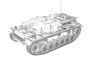 stug iii - ausf d 3D Model