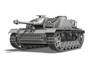 stug iii - ausf g - mid production Modello 3D