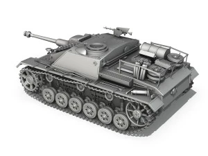 stug iii - ausf g - mid production 3D Model