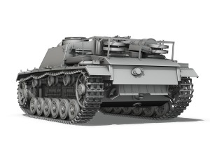 stug iii - ausf g - mid production Modello 3D