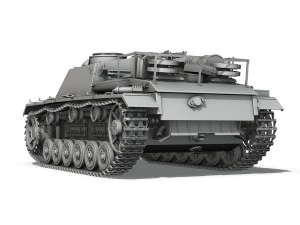 stug iii - ausf g - mid production 3D Model