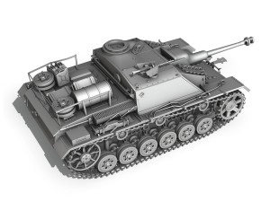 stug iii - ausf g - mid production Modello 3D