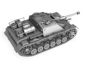 stug iii - ausf g - mid production 3D Model