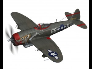 republic p-47d thunderbolt - whoo 3Dモデル