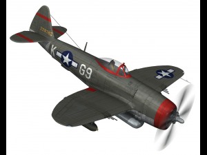 republic p-47d thunderbolt - whoo 3Dモデル