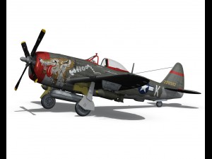 republic p-47d thunderbolt - whoo 3Dモデル