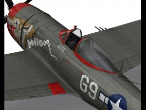 republic p-47d thunderbolt - whoo 3Dモデル