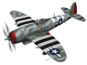 republic p-47d thunderbolt - hv-a - ltcol fsga Modello 3D