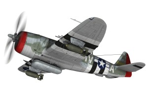 republic p-47d thunderbolt - hv-a - ltcol fsga Modello 3D