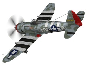 republic p-47d thunderbolt - hv-a - ltcol fsga Modello 3D