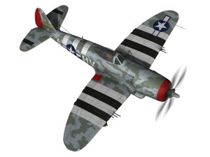 republic p-47d thunderbolt - hv-a - ltcol fsga Modello 3D