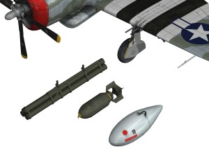 republic p-47d thunderbolt - hv-a - ltcol fsga Modello 3D