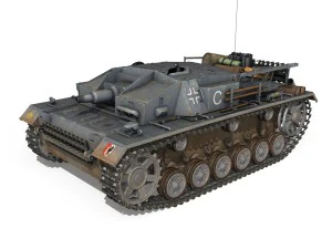 stug iii - ausf d - stug abt 189 3D Model