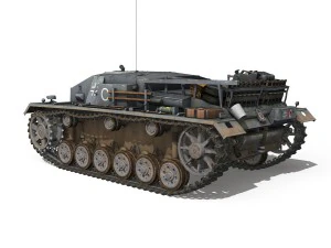 stug iii - ausf d - stug abt 189 3D Model