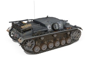stug iii - ausf d - stug abt 189 3D Модель
