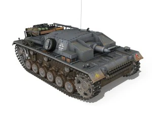 stug iii - ausf d - stug abt 189 3D Model
