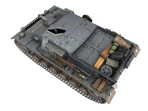 stug iii - ausf d - stug abt 189 3D Модель