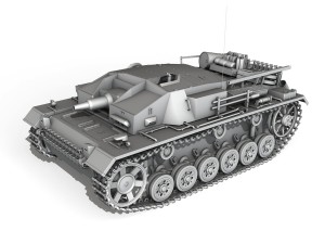 stug iii - ausf d - stug abt 189 3D Модель