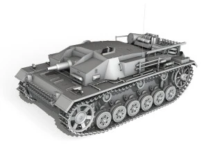 stug iii - ausf d - stug abt 189 3D Model