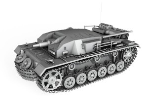 stug iii - ausf b - wien 3D Model
